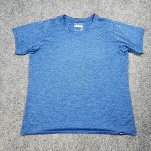 Patagonia Shirt Mens‎ Extra Large Blue Heather Performance Tee Fair Trade Top
